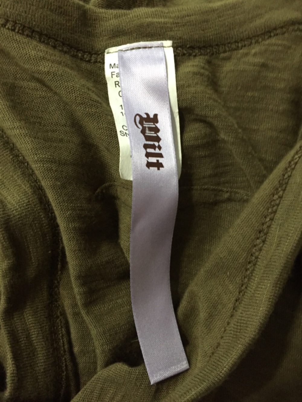 Wilt Olive Green Sleeveless Tank Dress w/ Tie Waist & Back Ruffle - Picture 14 of 15